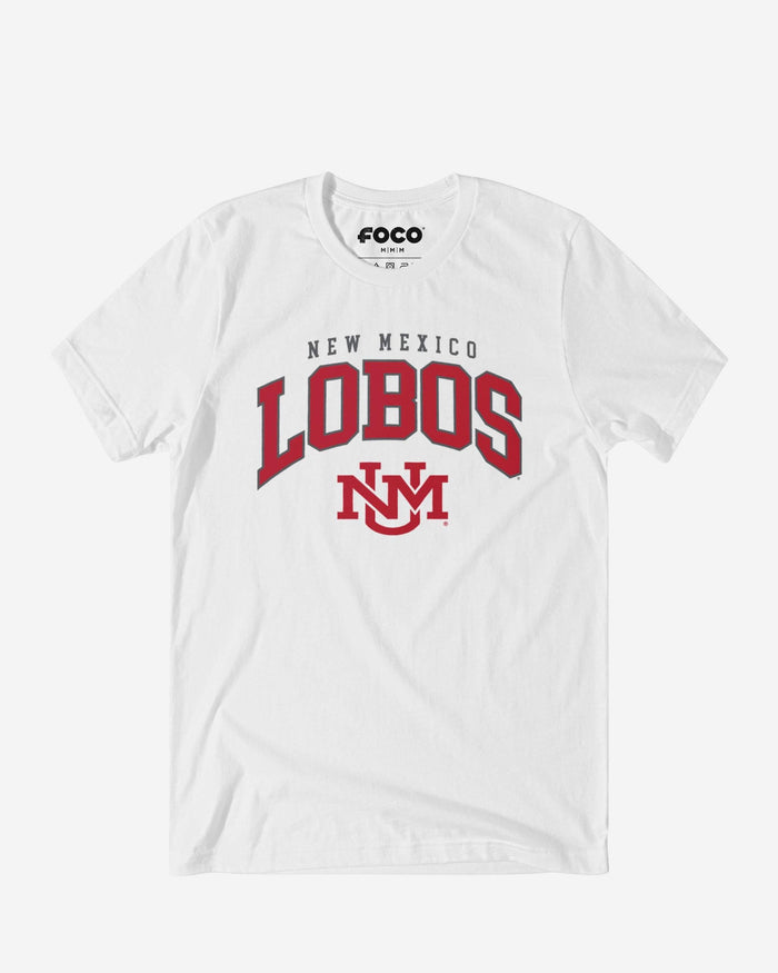 New Mexico Lobos Classic Logo T-Shirt FOCO White S - FOCO.com