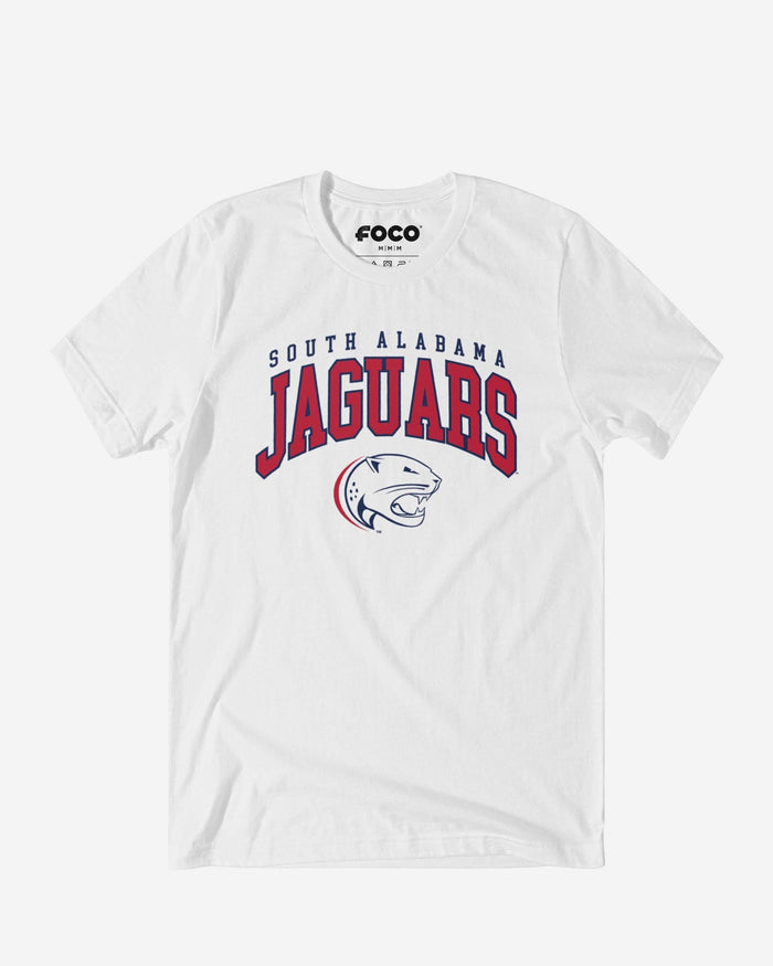South Alabama Jaguars Classic Logo T-Shirt FOCO White S - FOCO.com
