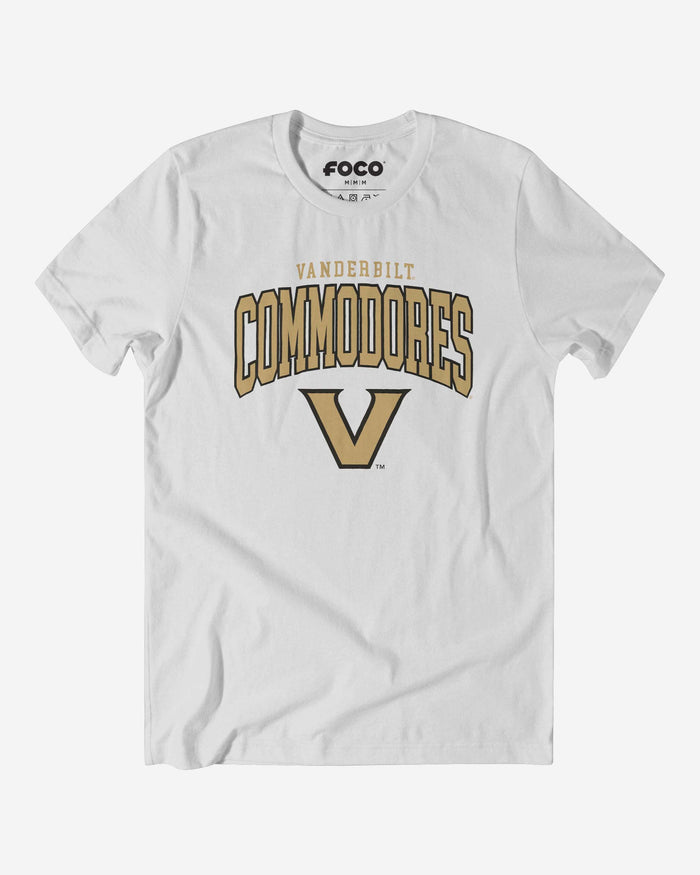 Vanderbilt Commodores Classic Logo T-Shirt FOCO White S - FOCO.com