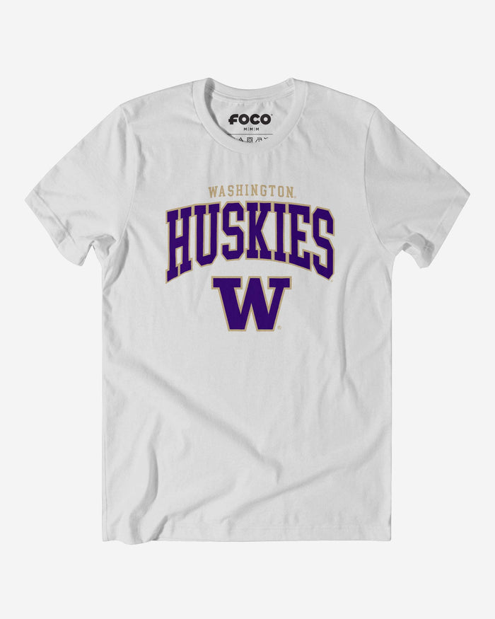 Washington Huskies Classic Logo T-Shirt FOCO White S - FOCO.com