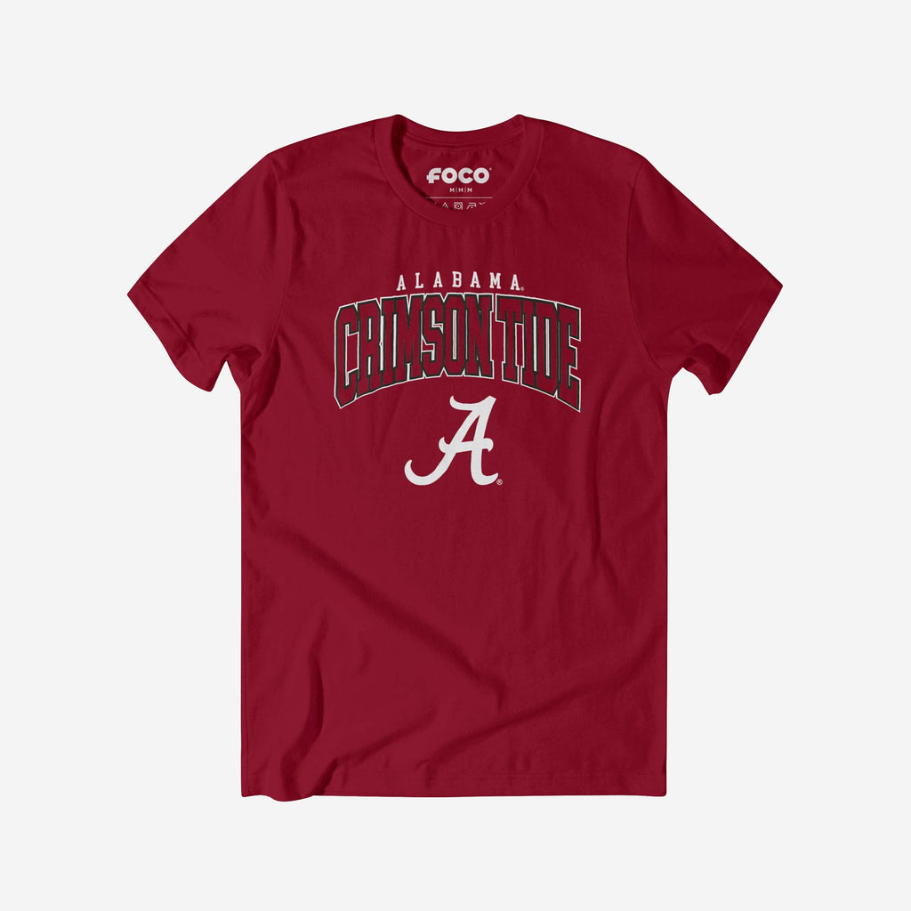 Alabama Crimson Tide Classic Logo T-Shirt FOCO Cardinal S - FOCO.com