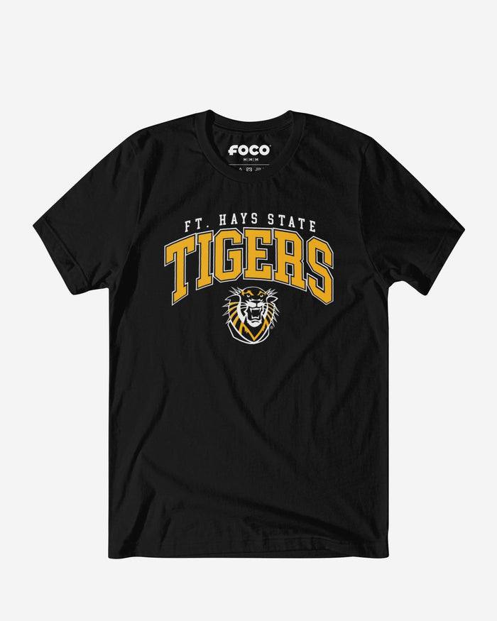 Fort Hays State Tigers Classic Logo T-Shirt FOCO Black S - FOCO.com