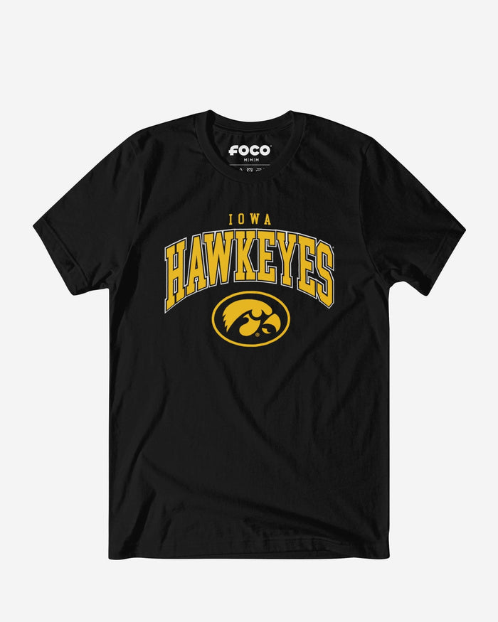 Iowa Hawkeyes Classic Logo T-Shirt FOCO Black S - FOCO.com