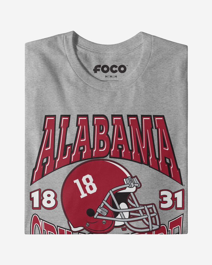 Alabama Crimson Tide Classic Team Helmet T-Shirt FOCO - FOCO.com