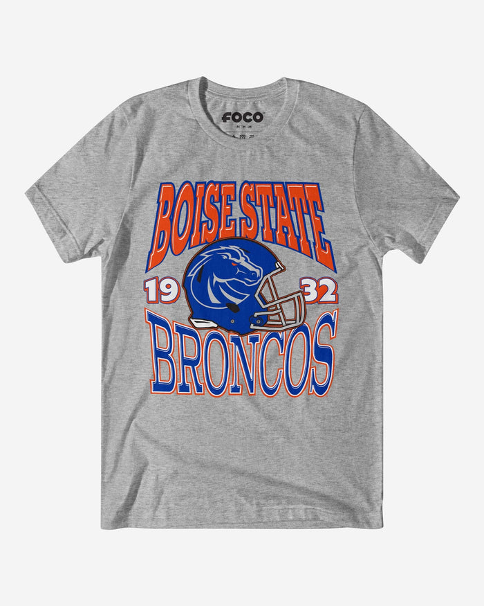 Boise State Broncos Classic Team Helmet T-Shirt FOCO S - FOCO.com