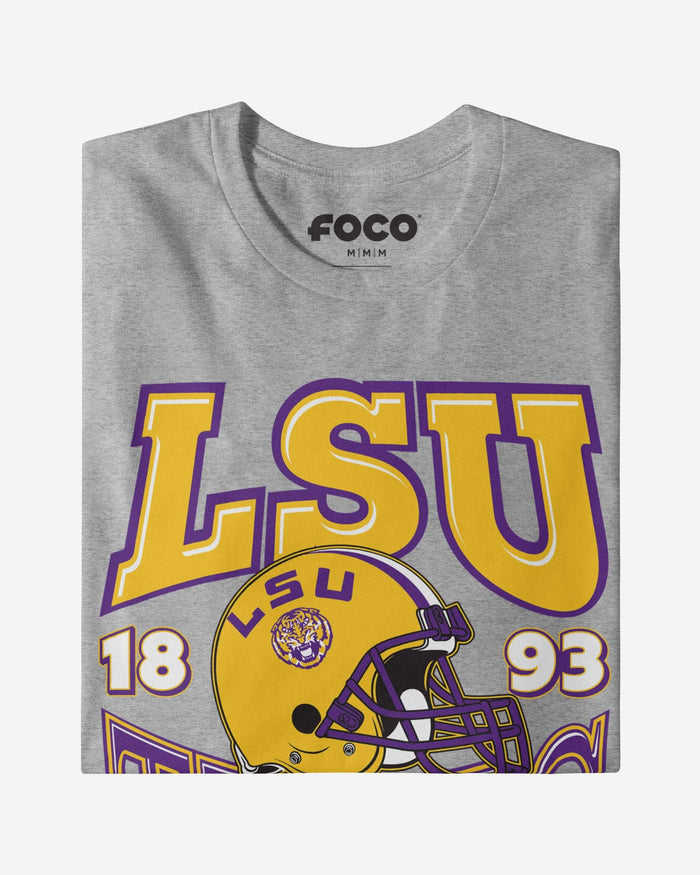 LSU Tigers Classic Team Helmet T-Shirt FOCO - FOCO.com