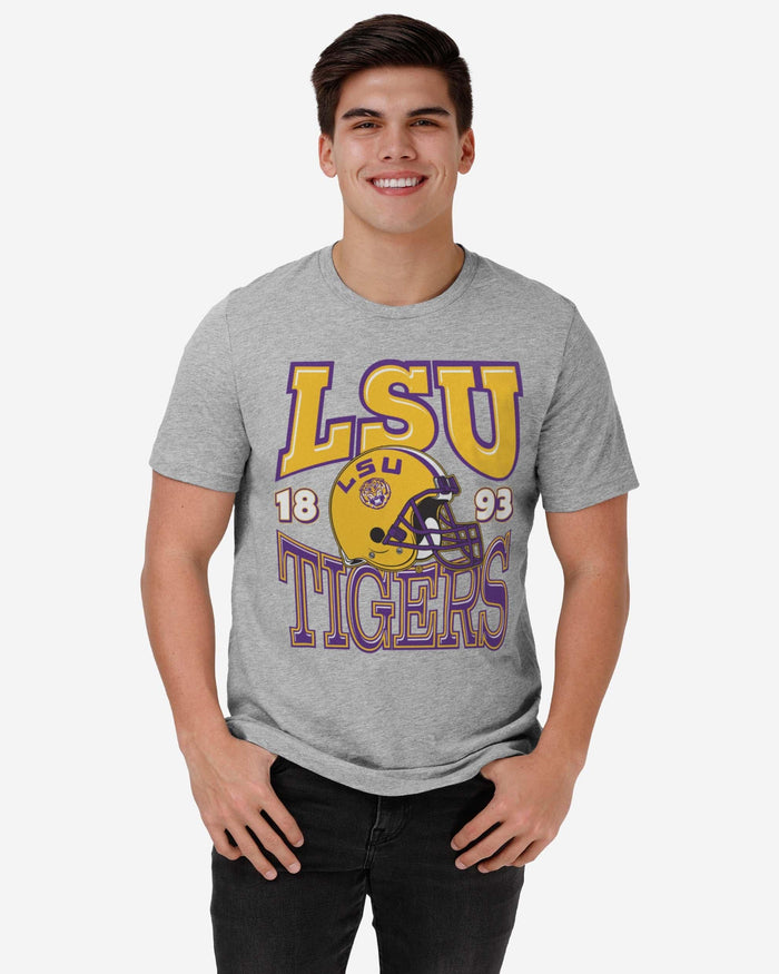 LSU Tigers Classic Team Helmet T-Shirt FOCO - FOCO.com