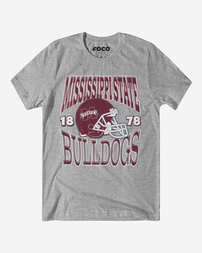 Mississippi State Bulldogs Classic Team Helmet T-Shirt FOCO S - FOCO.com