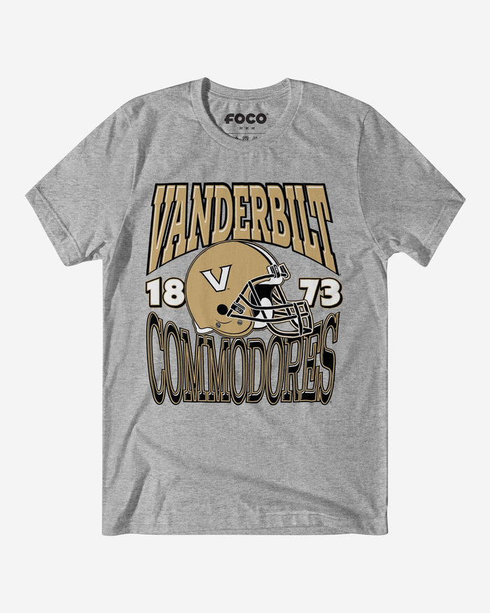 Vanderbilt Commodores Classic Team Helmet T-Shirt FOCO S - FOCO.com