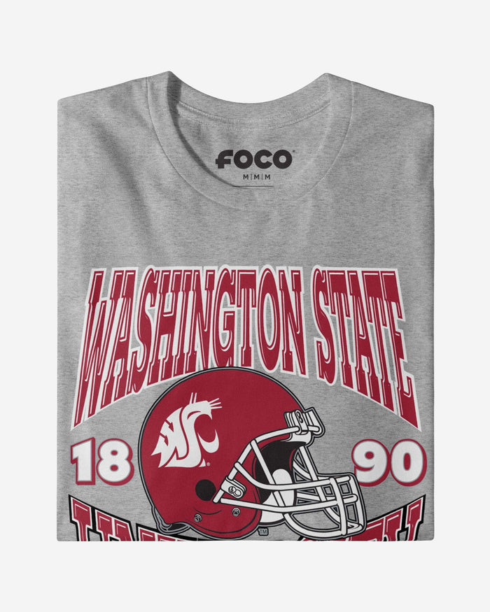 Washington State Cougars Classic Team Helmet T-Shirt FOCO - FOCO.com