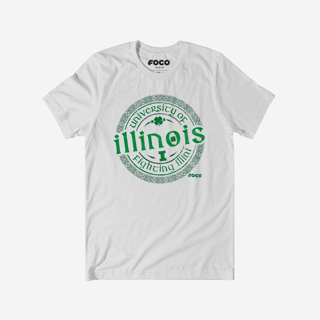 Illinois Fighting Illini Clover Crest T-Shirt FOCO S - FOCO.com
