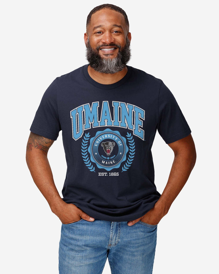 Maine Black Bears Team Crest T-Shirt FOCO - FOCO.com