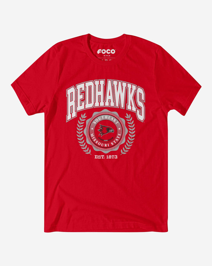 Southeast Missouri State Redhawks Team Crest T-Shirt FOCO Red S - FOCO.com