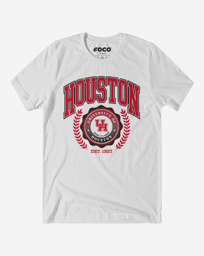 Houston Cougars Team Crest T-Shirt FOCO White S - FOCO.com