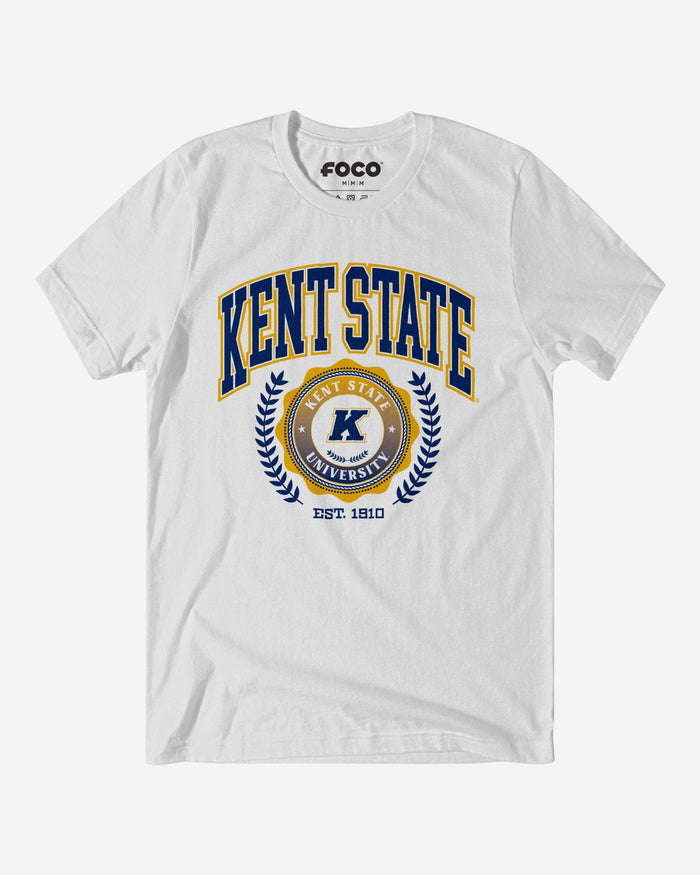 Kent State Golden Flashes Team Crest T-Shirt FOCO White S - FOCO.com