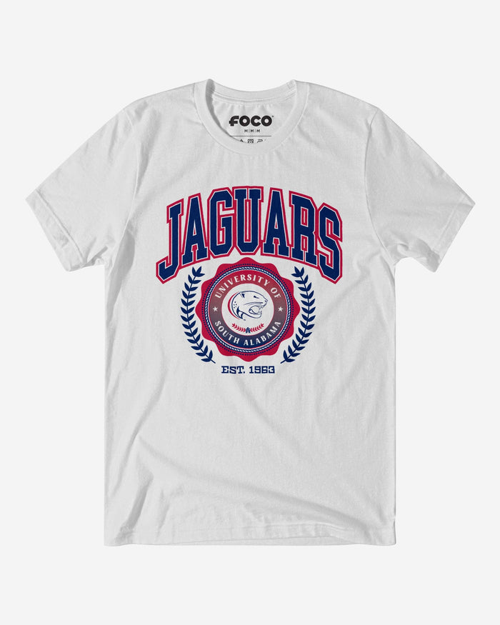 South Alabama Jaguars Team Crest T-Shirt FOCO White S - FOCO.com