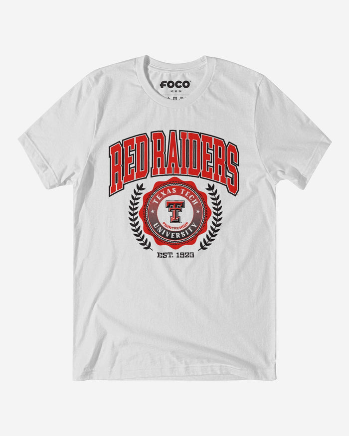 Texas Tech Red Raiders Team Crest T-Shirt FOCO White S - FOCO.com