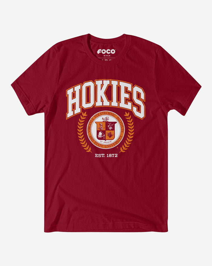 Virginia Tech Hokies Team Crest T-Shirt FOCO Cardinal S - FOCO.com