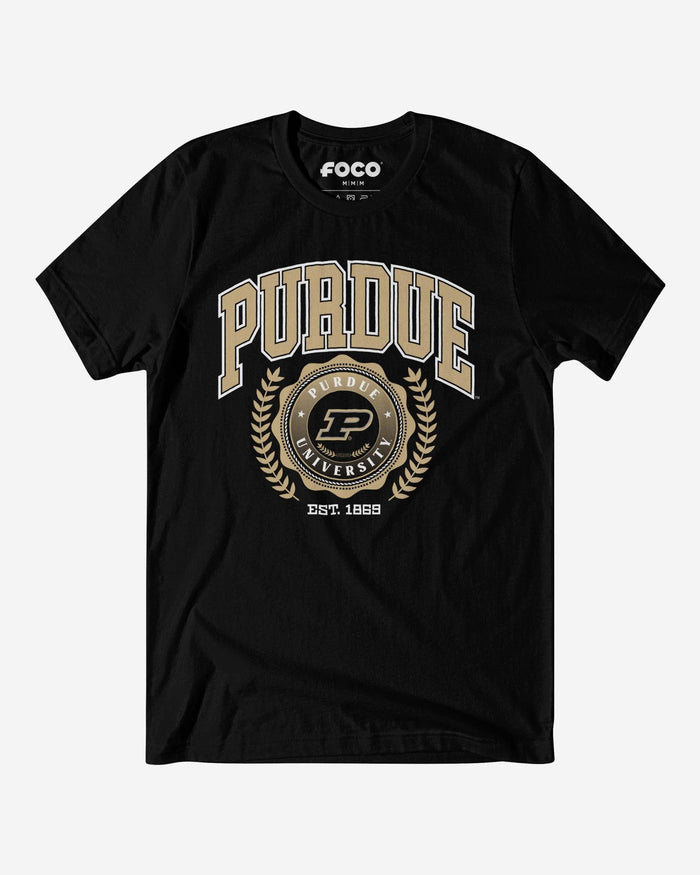 Purdue Boilermakers Team Crest T-Shirt FOCO Black S - FOCO.com