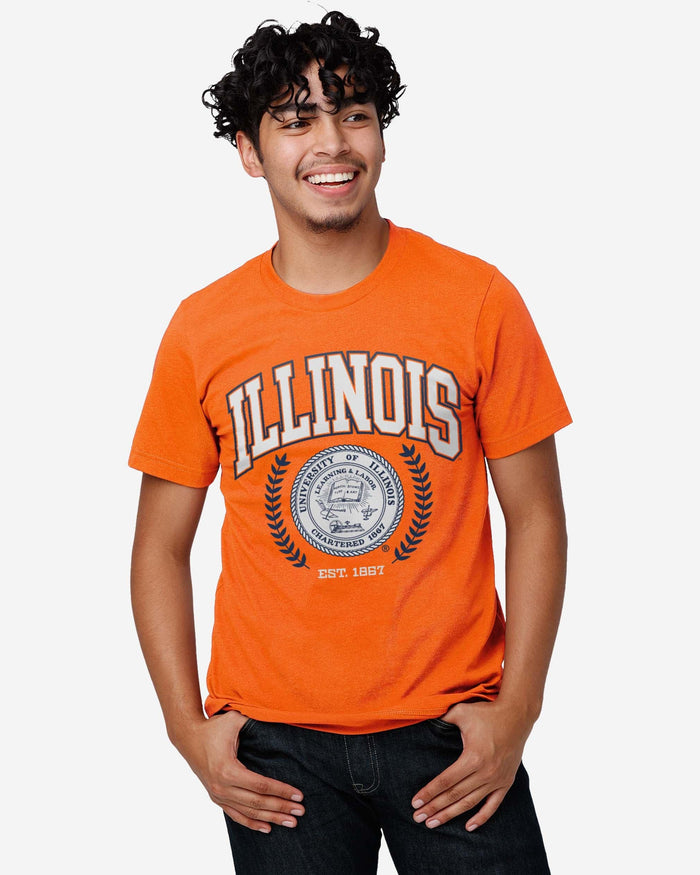 Illinois Fighting Illini Team Crest T-Shirt FOCO - FOCO.com