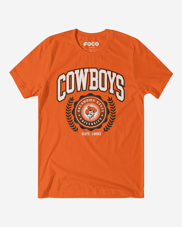 Oklahoma State Cowboys Team Crest T-Shirt FOCO Orange S - FOCO.com