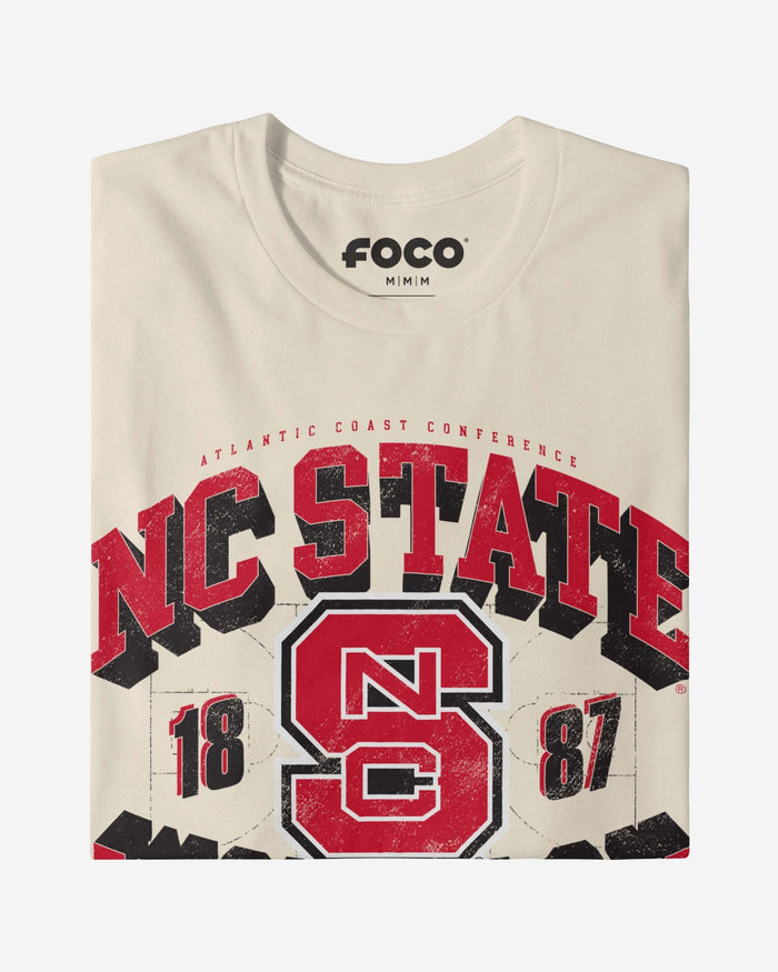 NC State Wolfpack Court Arched Wordmark T-Shirt FOCO - FOCO.com