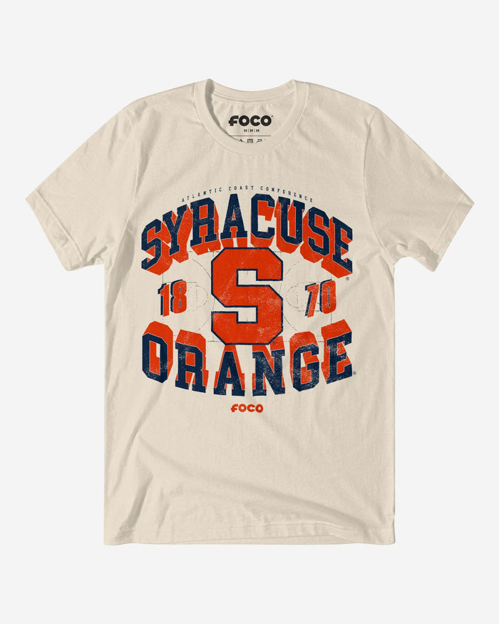 Syracuse Orange Court Arched Wordmark T-Shirt FOCO S - FOCO.com