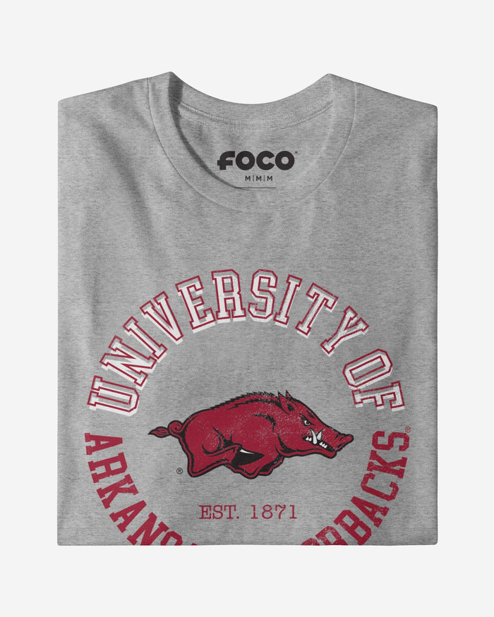 Arkansas Razorbacks Circle Vintage T-Shirt FOCO - FOCO.com