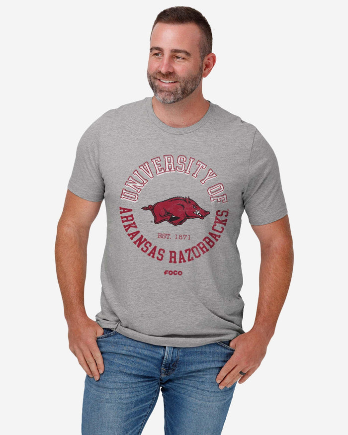 Arkansas Razorbacks Circle Vintage T-Shirt FOCO - FOCO.com