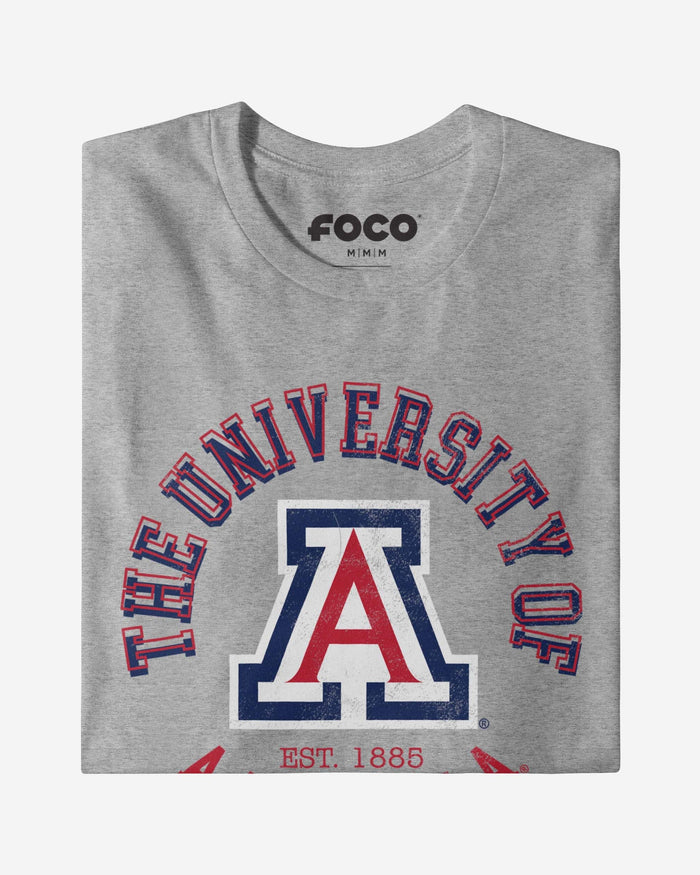Arizona Wildcats Circle Vintage T-Shirt FOCO - FOCO.com