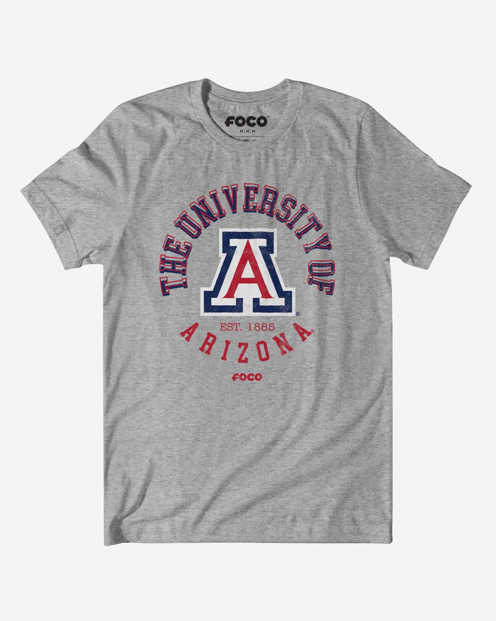 Arizona Wildcats Circle Vintage T-Shirt FOCO S - FOCO.com