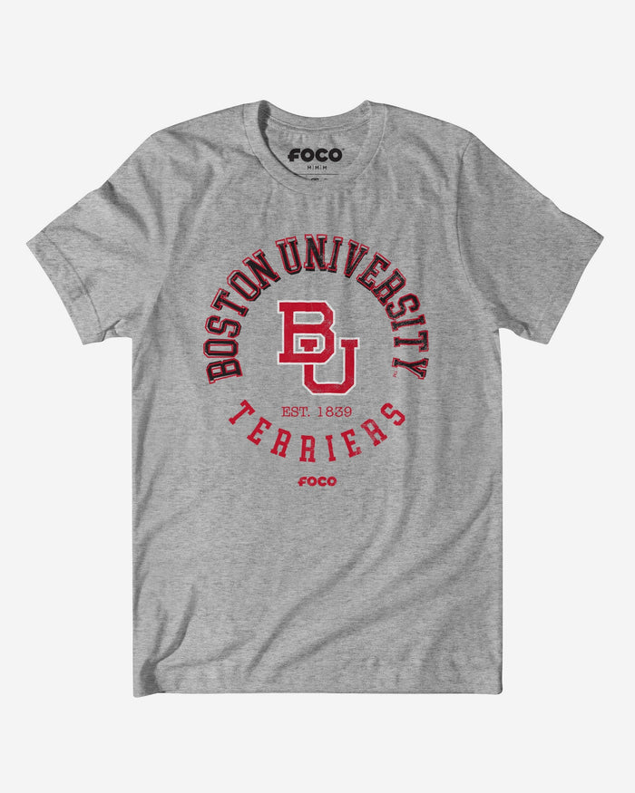 Boston Terriers Circle Vintage T-Shirt FOCO S - FOCO.com