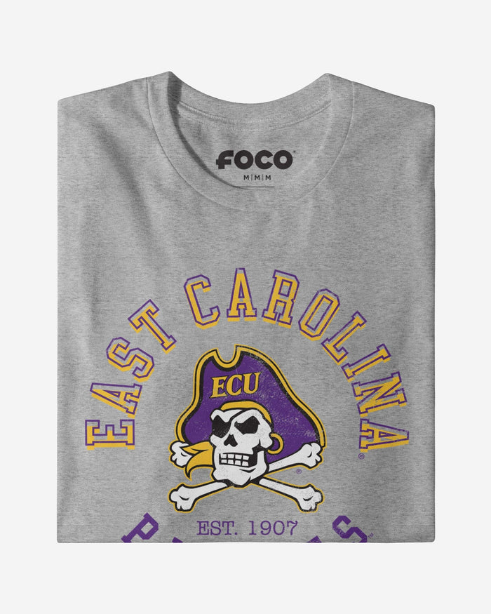 East Carolina Pirates Circle Vintage T-Shirt FOCO - FOCO.com