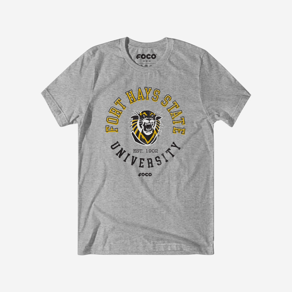Fort Hays State Tigers Circle Vintage T-Shirt FOCO S - FOCO.com