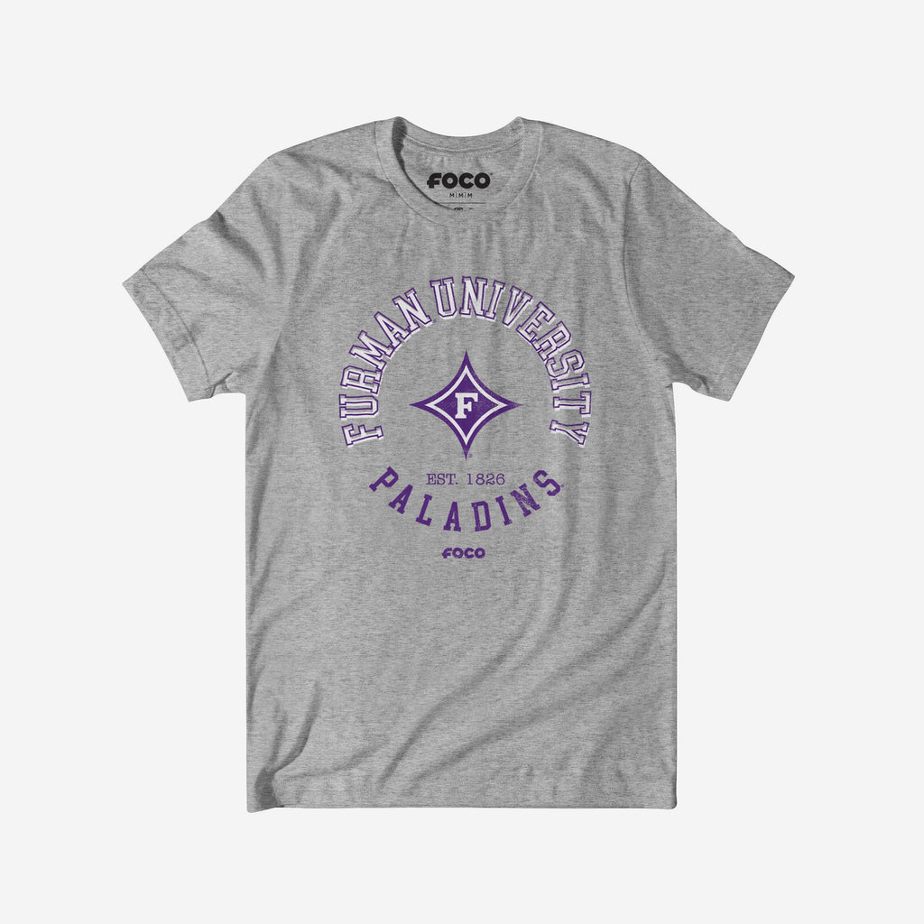 Furman Paladins Circle Vintage T-Shirt FOCO S - FOCO.com