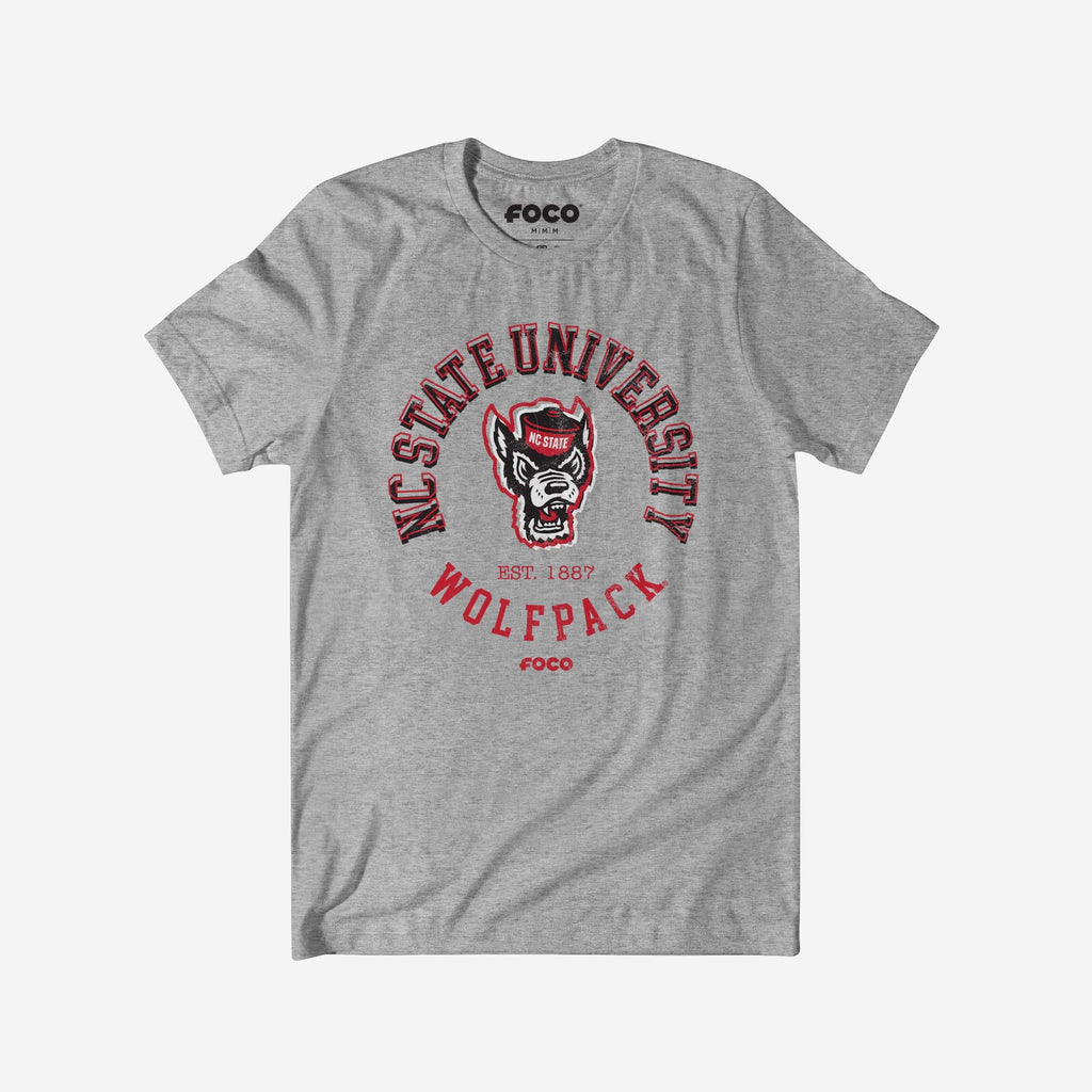 NC State Wolfpack Circle Vintage T-Shirt FOCO S - FOCO.com