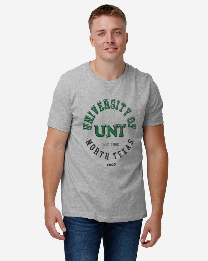 North Texas Mean Green Circle Vintage T-Shirt FOCO - FOCO.com