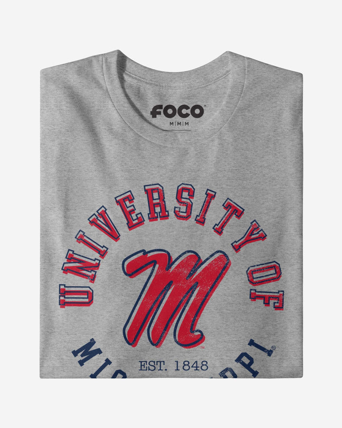 Ole Miss Rebels Circle Vintage T-Shirt FOCO - FOCO.com