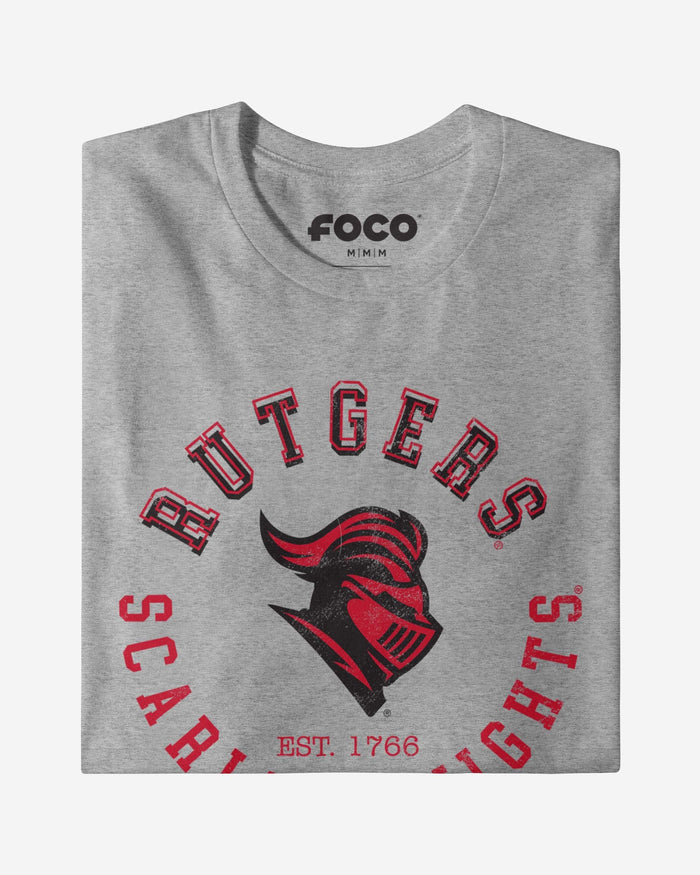Rutgers Scarlet Knights Circle Vintage T-Shirt FOCO - FOCO.com