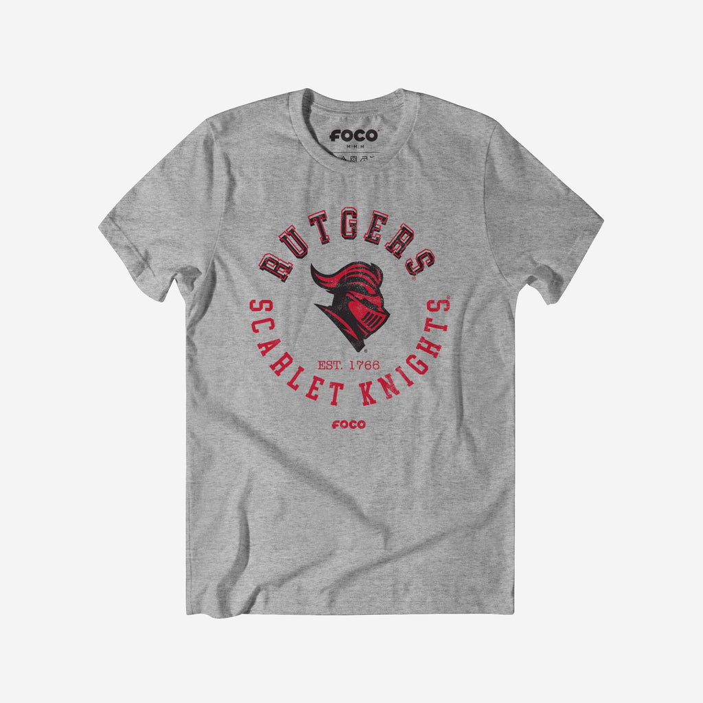 Rutgers Scarlet Knights Circle Vintage T-Shirt FOCO S - FOCO.com
