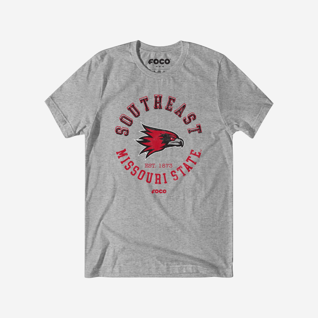 Southeast Missouri State Redhawks Circle Vintage T-Shirt FOCO S - FOCO.com