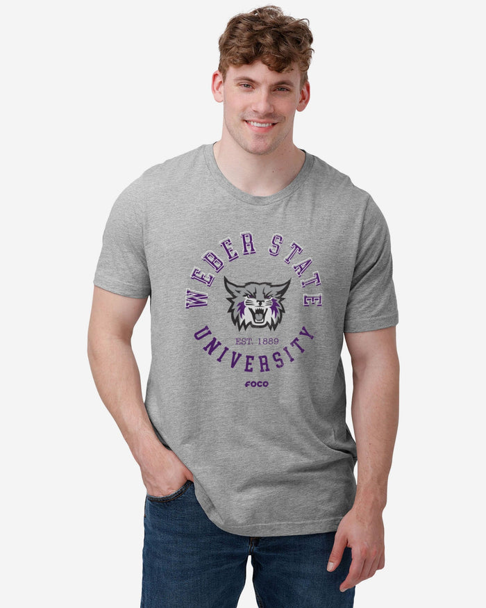Weber State Wildcats Circle Vintage T-Shirt FOCO - FOCO.com