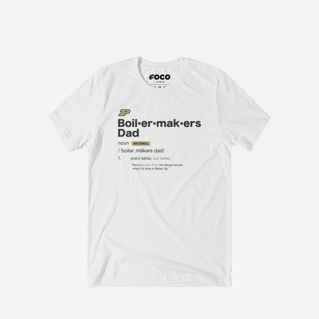 Purdue Boilermakers Dad Definition T-Shirt FOCO S - FOCO.com