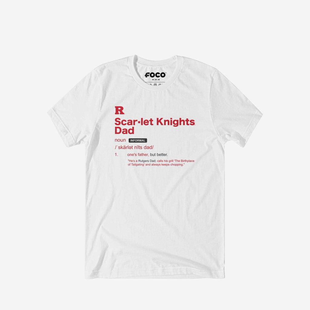 Rutgers Scarlet Knights Dad Definition T-Shirt FOCO S - FOCO.com