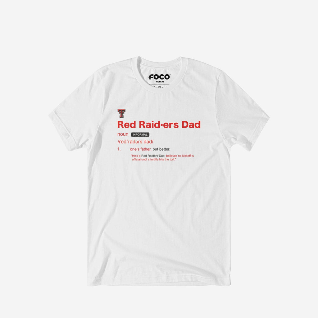 Texas Tech Red Raiders Dad Definition T-Shirt FOCO S - FOCO.com