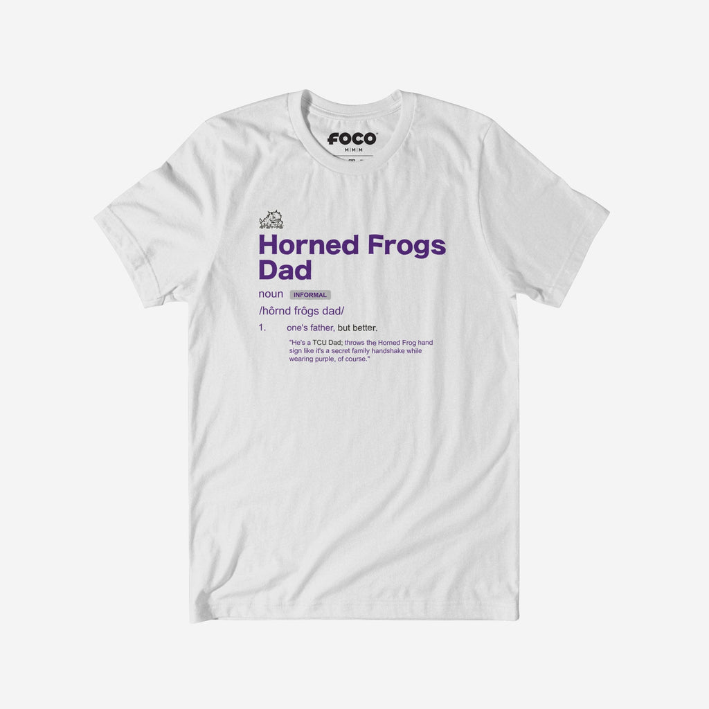 TCU Horned Frogs Dad Definition T-Shirt FOCO S - FOCO.com