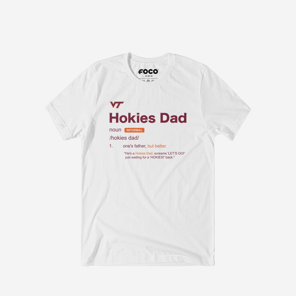 Virginia Tech Hokies Dad Definition T-Shirt FOCO S - FOCO.com