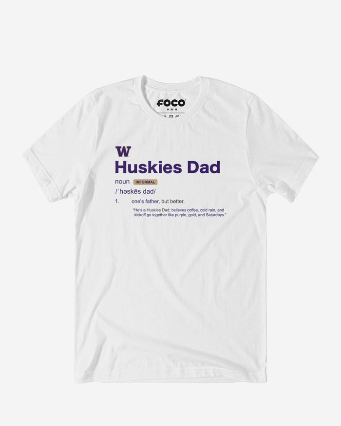 Washington Huskies Dad Definition T-Shirt FOCO S - FOCO.com
