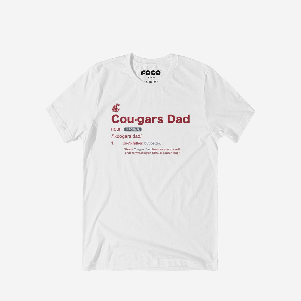 Washington State Cougars Dad Definition T-Shirt FOCO S - FOCO.com