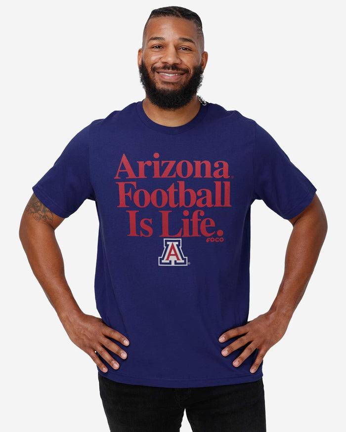 Arizona Wildcats Football is Life T-Shirt FOCO - FOCO.com